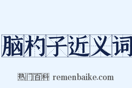 脑杓子近义词是什么意思的图片